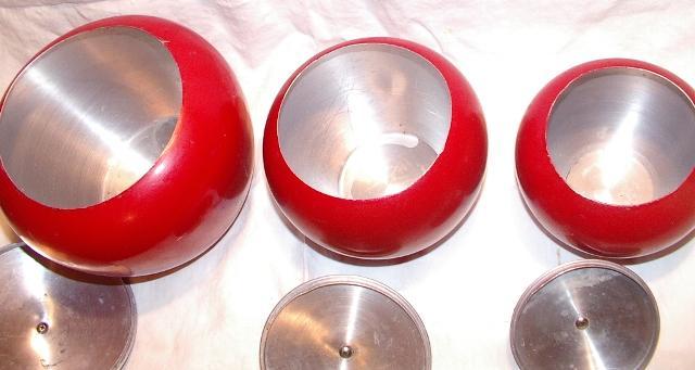 Red Apple Canisters Set of Three