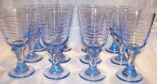 Libbey Sirrus Blue Goblets Set of 12