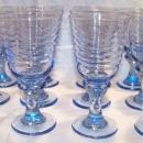 Libbey Sirrus Blue Goblets Set of 12