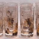 Barware Mississippi River Scenes Gold and Black