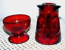 Owl Red Glass Fairy Light