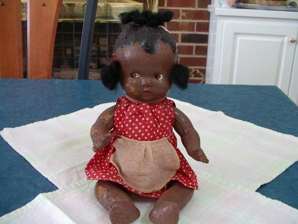 Black Baby Doll Composite Very Old
