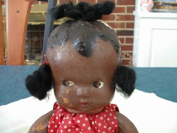 Black Baby Doll Composite Very Old