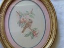 Vintage Home Interior Bird Pictures Oval Frames