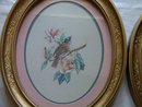 Vintage Home Interior Bird Pictures Oval Frames