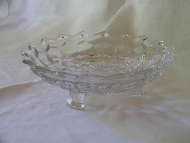 Fostoria American Clear Three Toed Dish