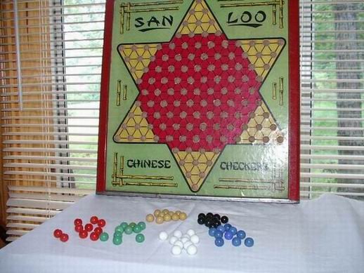 Vintage Chinese Checkers Complete Set by San