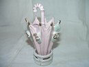 Pink Vase With Roses And Gold Trim Made In Japan