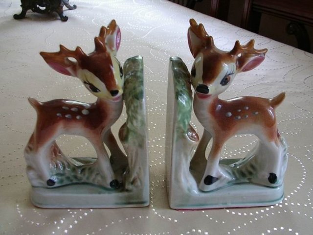 Deer Book Ends Made In Japan