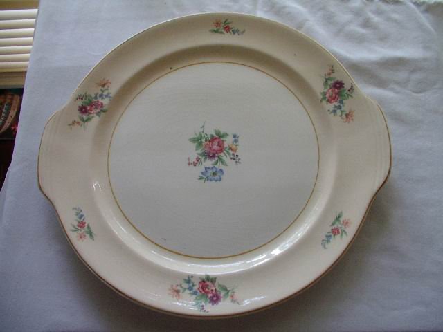 Round Floral Platter