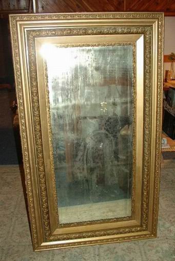 Large Mirror in Gilded Ornate Frame
