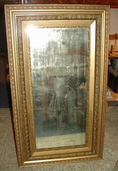 Large Mirror in Gilded Ornate Frame