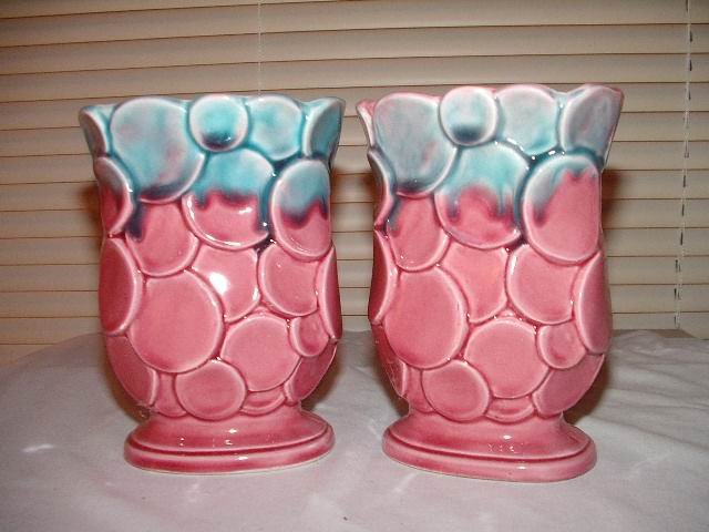 Japan Pink Vases Set of 2