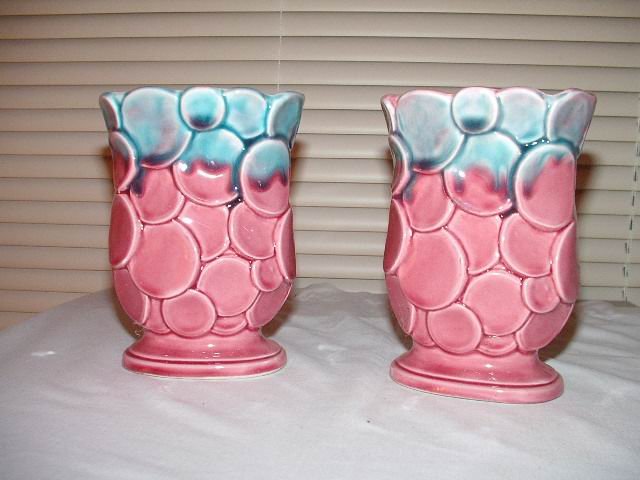 Japan Pink Vases Set of 2