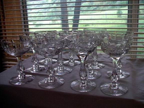 Crystal Stemware Champagne and Wine
