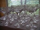 Crystal Stemware Champagne and Wine