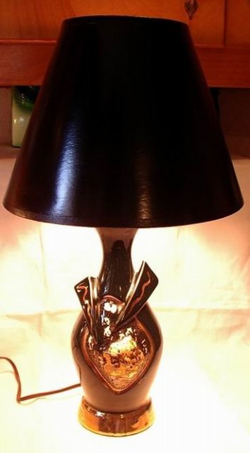 Retro Lamp Black and Gold