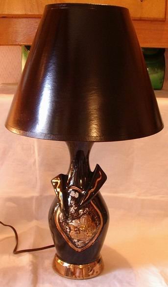 Retro Lamp Black and Gold