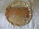 Crafton Etched Silverplate Tray England