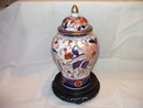 Ginger Jar and Stand Goldamare Handpainted