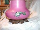 Gone With The Wind Style Lamp Pink with Bird
