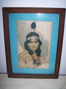 Indian Maiden Picture by Wm. Van Drinch