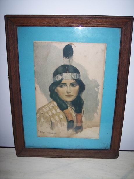Indian Maiden Picture by Wm. Van Drinch