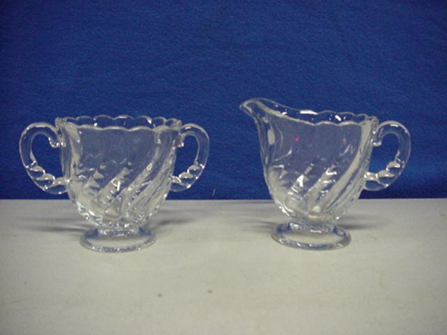 Fostoria Colony Cream and Sugar