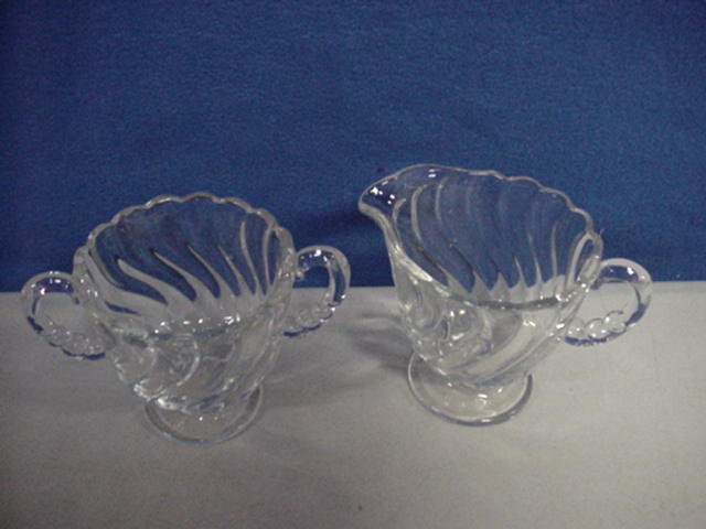 Fostoria Colony Cream and Sugar