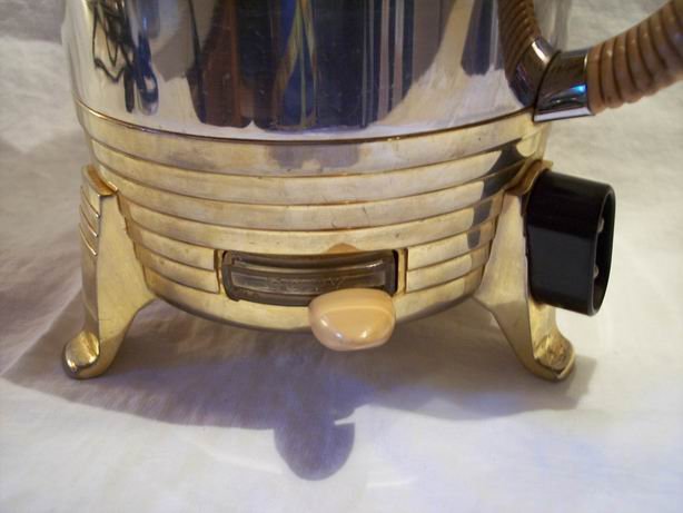 Vintage Cory Percolator with Bamboo Design