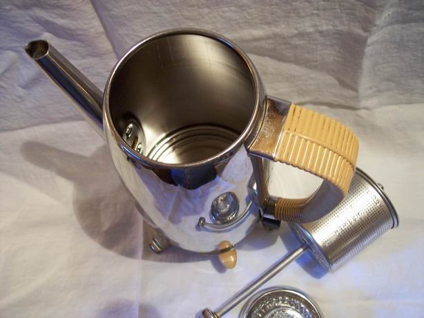 Vintage Cory Percolator with Bamboo Design