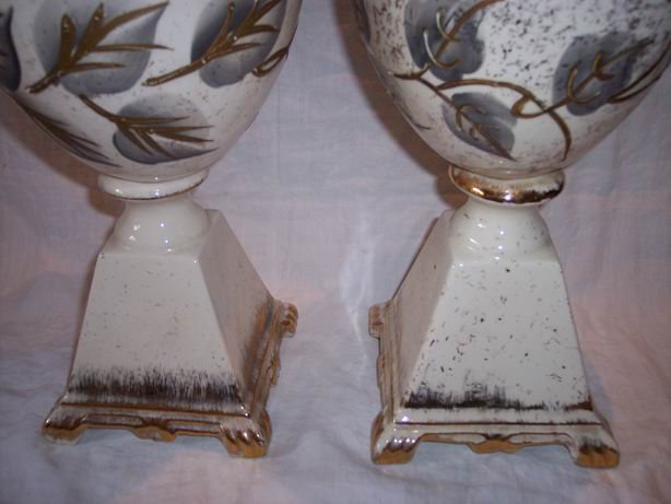Vintage Table Lamps Handpainted