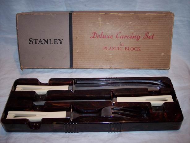 Vintage Deluxe Carving Set by Stanley