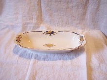 Serving Dish Blue and Yellow England