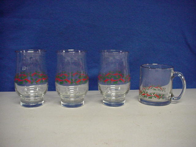 Libbey Christmas Glasses 12 Pieces