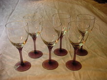 Libbey Domaine Purple Stem Wines Set of 6