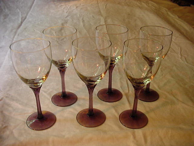 Libbey Domaine Purple Stem Wines Set of 6