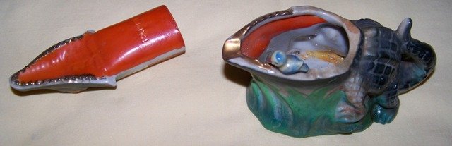 Vintage Alligator Ashtray Smokeless Japan