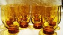 Libbey Tulip in Amber 14 Pieces 14 Ounce Size