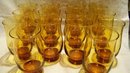 Libbey Tulip in Amber 14 Pieces 14 Ounce Size