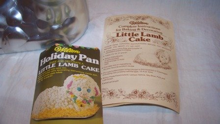 Little Lamb Cake Pan and Instructions