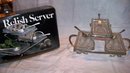 Relish Server Silver Plate and Crystal