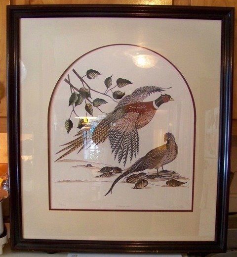 Pheasants Signed by Linda Cullens Limited Edition