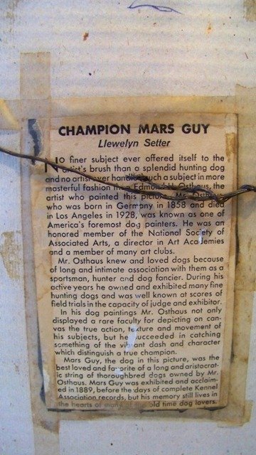 Edmund Osthaus Mars Guy Llewelyn Setter