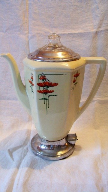 Royal Rochester Coffee Pot Poppies Pattern