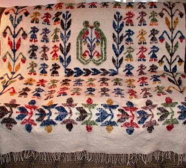 Wool Blanket Dutch Motif Full Size