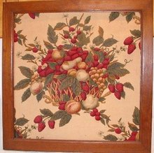 Raised Art Strawberries, Grapes, Peaches