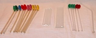 Glass Stir Sticks and Float Spoons 28 Pieces