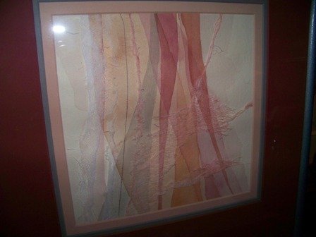 Pair Original Collages Watercolor Ricepaper