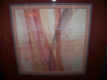 Pair Original Collages Watercolor Ricepaper